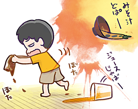 キレてないですよ!ひどい食べこぼしのADHD息子を“なま温か~く”見守るワケのタイトル画像