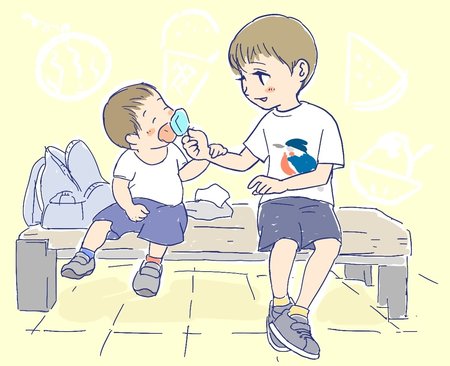 ASD長男、初めての夏休み!順調に見えた学童生活が、突然の「行きたくない」宣言。パパとの勉強で大泣き、オンライン会議中のちょっかい――いつもとは違う夏だけれどのタイトル画像
