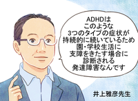 ADHDって何?タイプ別に症状を解説【マンガで学ぶ子どものADHD】のタイトル画像