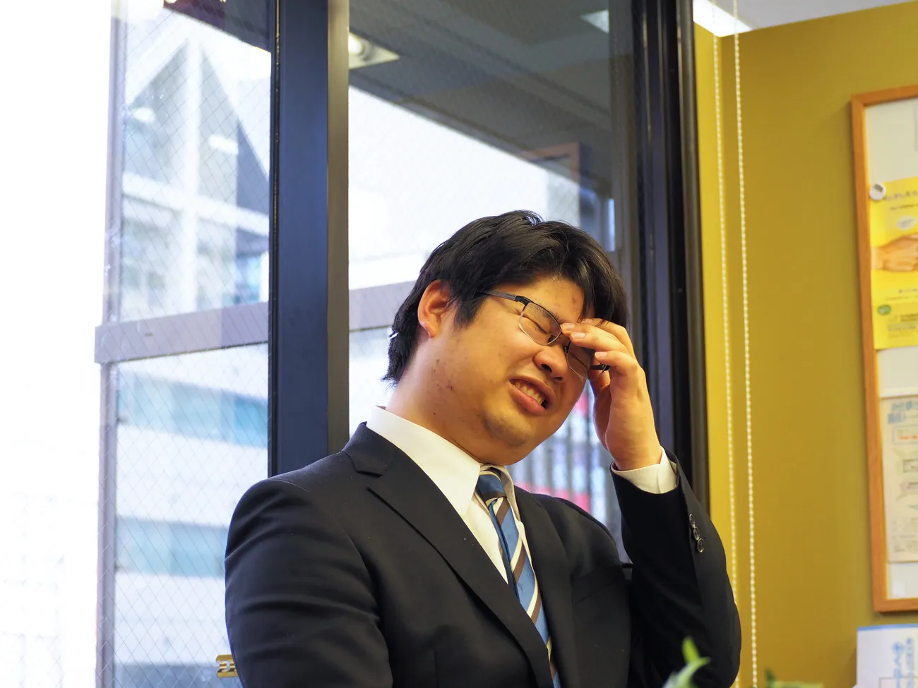 現在就職活動中だという古橋和弘さん（28）