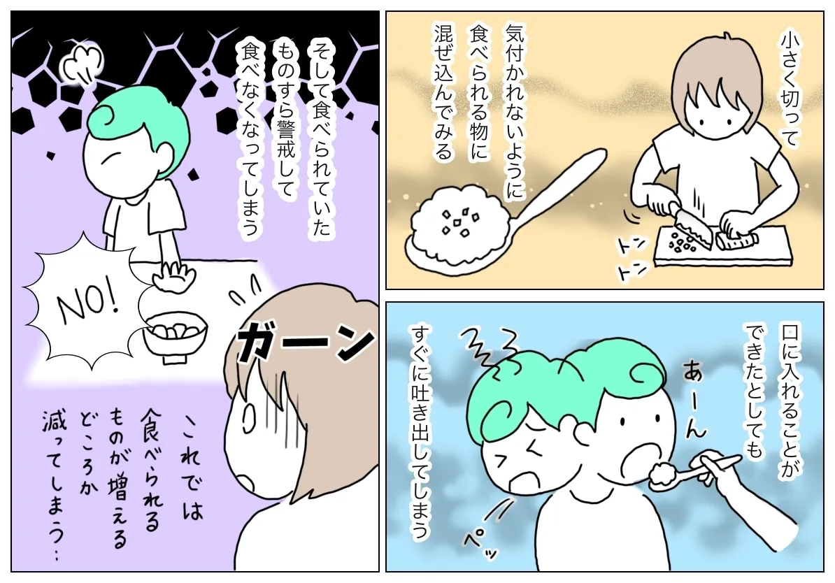 いくら工夫をしても食べてくれない
