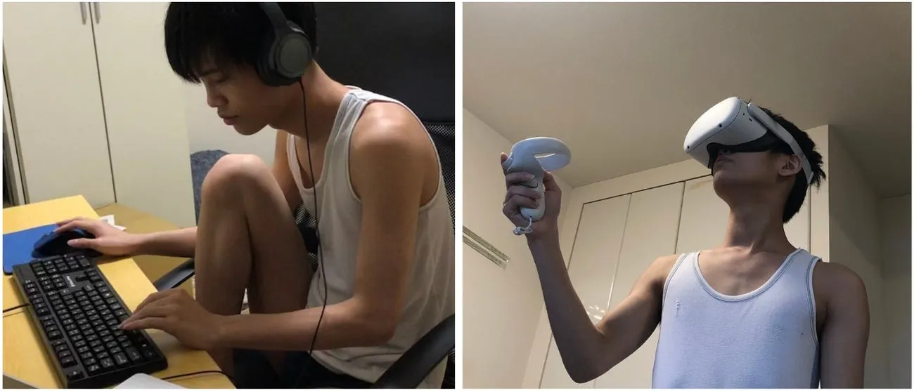 家の中での格好