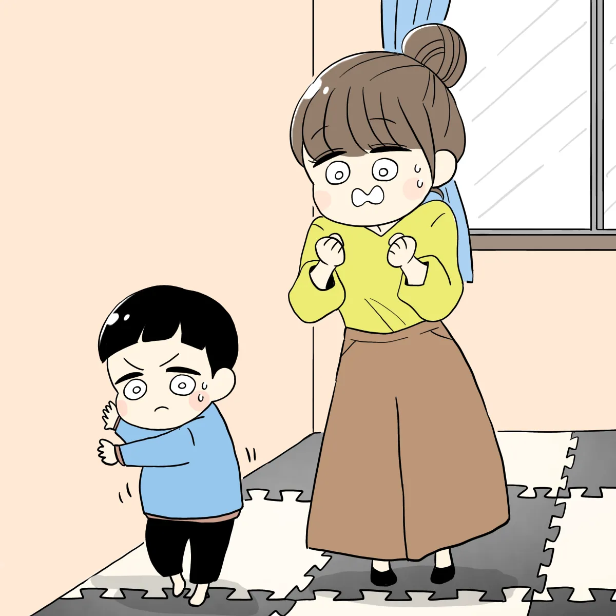 軽度知的障害とASDのある息子は生まれてからずっと成長がゆっくりでした。首座り、ハイハイ、発語…全て健診では「要観察」。歩くのは2歳を過ぎてからやっとでした。