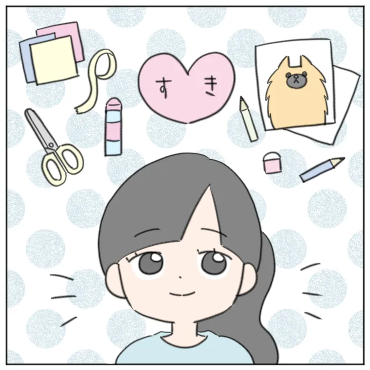 場面緘黙のある次女は、幼少期から工作したり絵を描いたりするのが大好きだった。