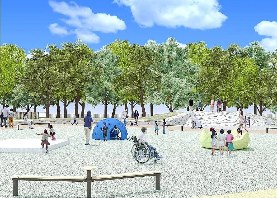 福岡市 百道中央公園整備イメージパース