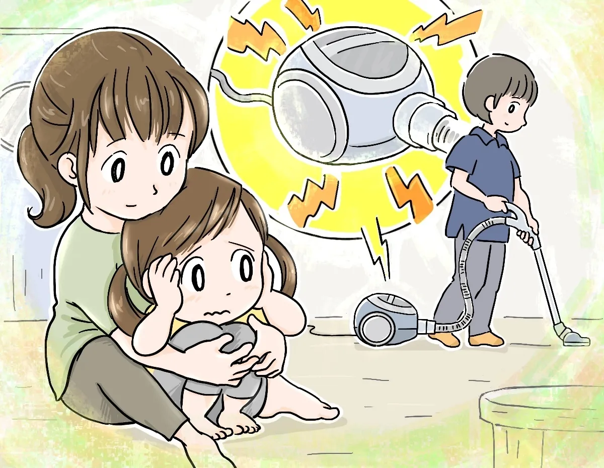 療育の先生に相談したところ、掃除機の音で慣れていくことを提案され、これでハンドドライヤーの音は克服しました