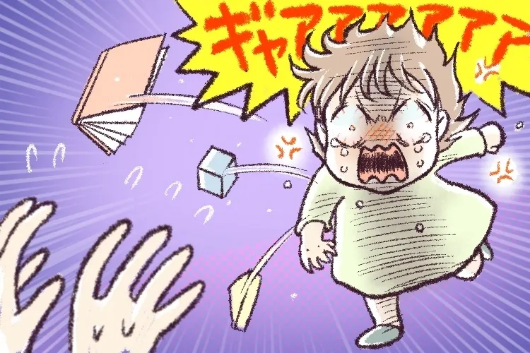 発達グレーの次女あずさ2歳の頃。気に入らないことがあると大暴れ!