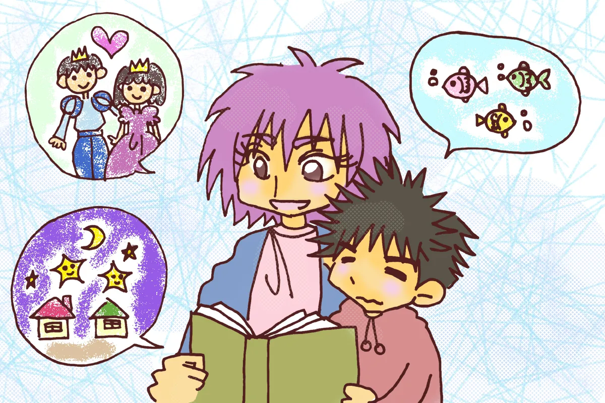 忙しい日々の中で、寝る前の読み聞かせは親子の大切な時間だった