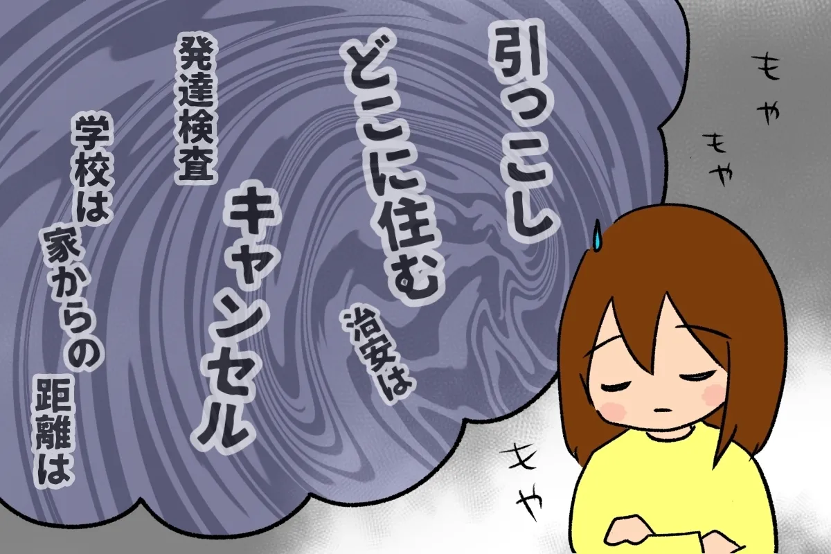 小学校入学と引っ越しが重なり、就学先を具体的に検討できないまま、通常学級に在籍することに