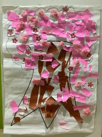 LITALICOジュニア高円寺教室/桜の木をつくりました🌸