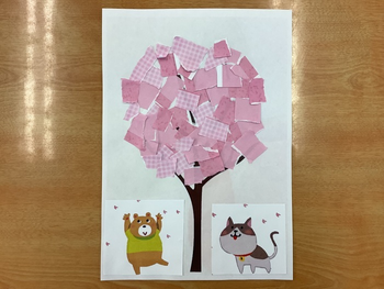 LITALICOジュニア西日暮里教室/３月の工作「桜の木」
