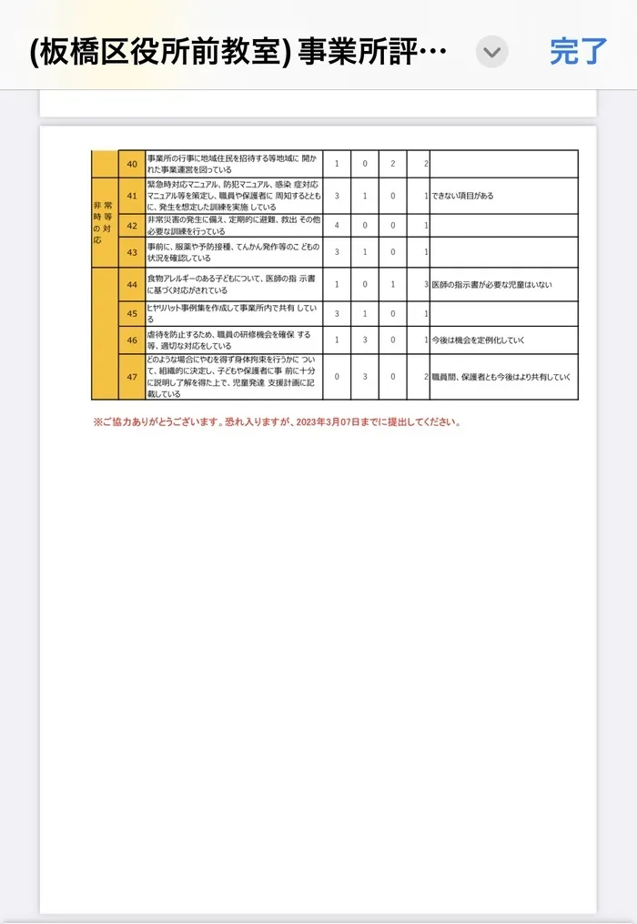 イルカ児童園(池袋教室)/③令和4年度　職員向け評価表　板橋区役所前教室