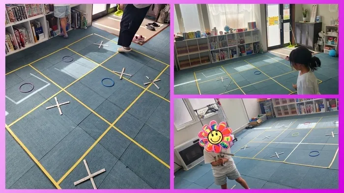 放課後等デイサービスかなで/輪投げで⭕❌ゲーム🐥