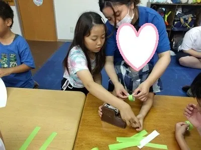 ライズ児童デイサービス小田栄/輪っかすくいゲーム!