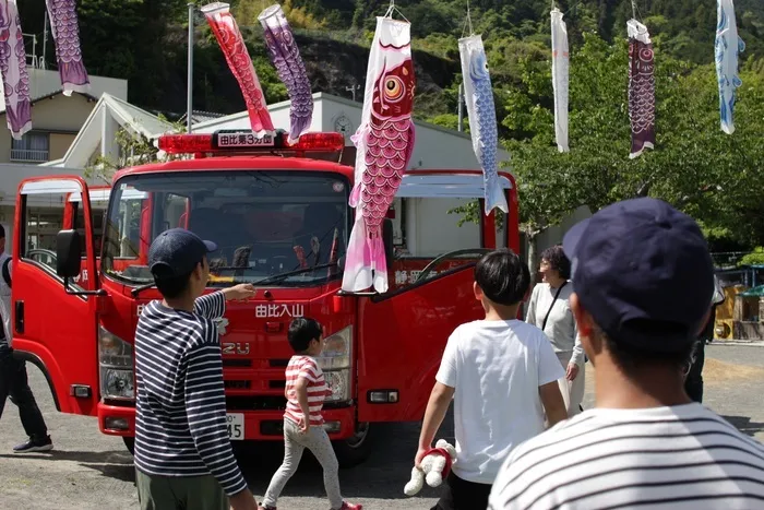 有永寮障害児通所支援/まさかのコラボ🎏🚒