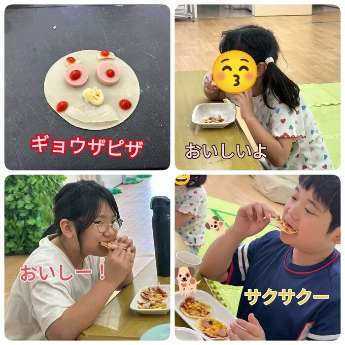 児童デイSES三島校/オリジナルピザを作ろう！🍕～7月おやつ作り～
