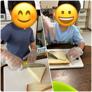 放課後等デイサービスいるかキッズ/ピザ作り