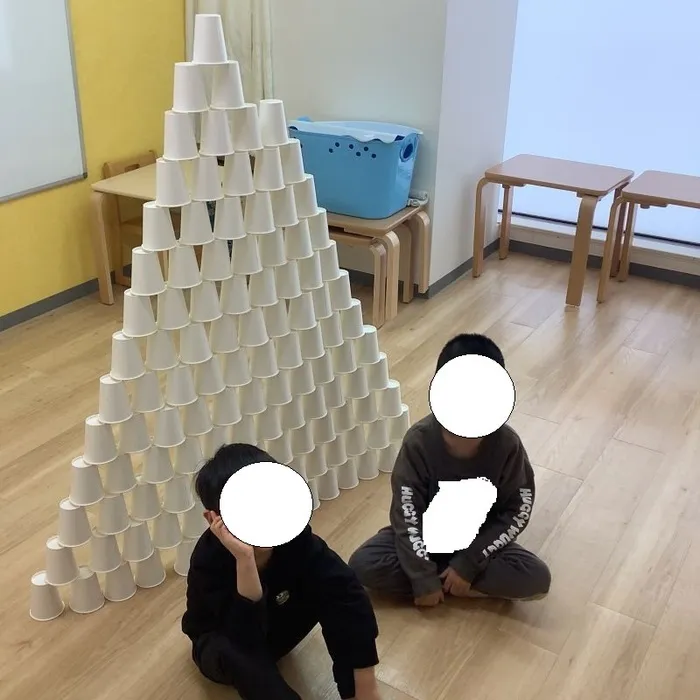 ハビー大宮大栄橋教室/『紙コップタワーイベント』のご報告