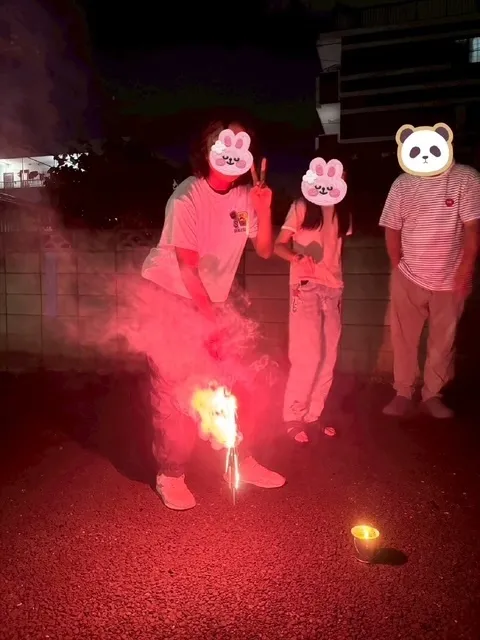児童デイサービス　みつば/夏まつり　花火！