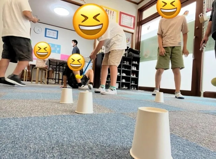 キッズデイサービスちあふる/グループ活動　ピンポンゴルフ⛳、風鈴🎐作り、お絵描き