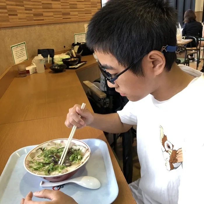 ゆり庵キッズクローバーひかりヶ丘/お昼ご飯を食べにいきました。