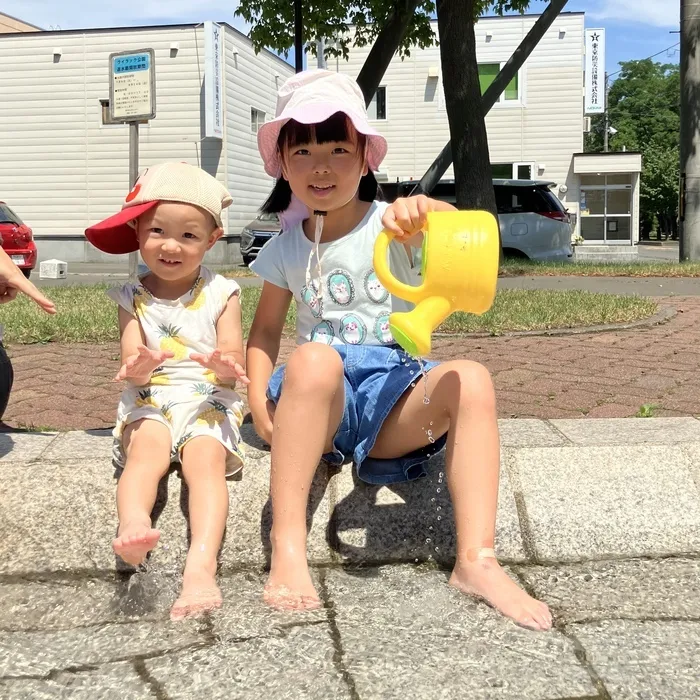 児童発達支援事業所　あった豊平/水遊びだ～！！！