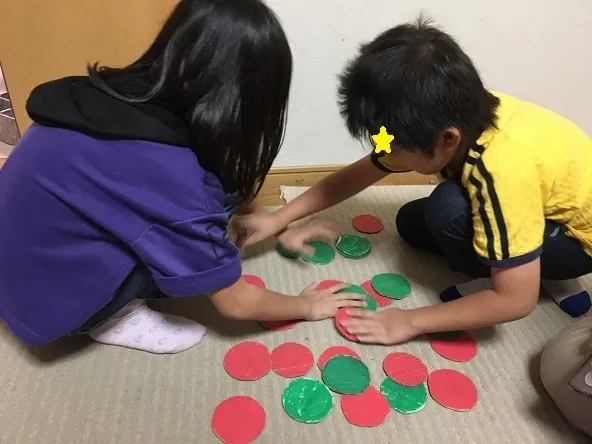 子ども発達支援 あさひ学苑 厚木校/ひっくり返し競争