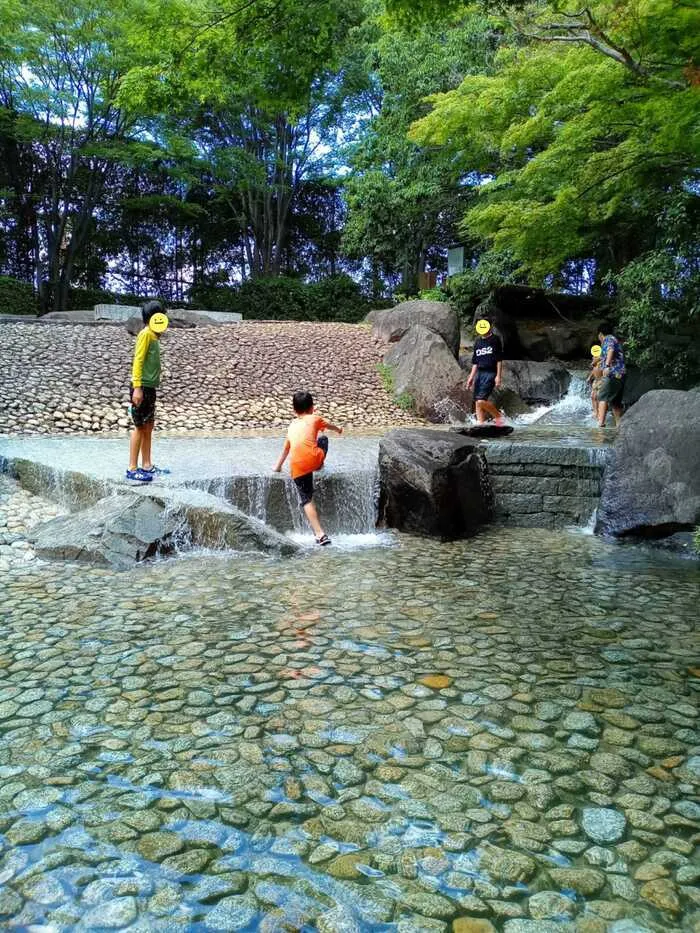 kiitos aina/夏休みの活動（多摩一本杉公園水遊