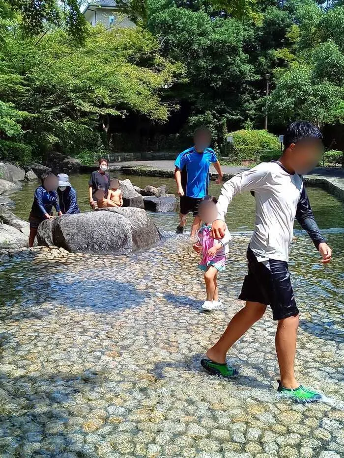 kiitos aina/夏休み（多摩一本杉公園水遊び）