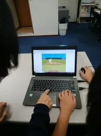 伸栄学習会　相之川教室/プログラミングソフト「スクラッチ」で野球ゲームを作成！