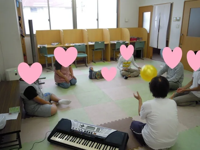 放課後デイサービス　ゆうらく/９月２２日　音楽療法開始しました　！