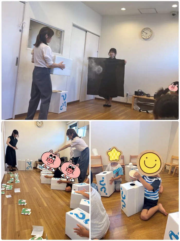【完全個別療育対応】　ラヴィニール塩釜口教室　個別と小集団で手厚くサポート！/空気砲💨