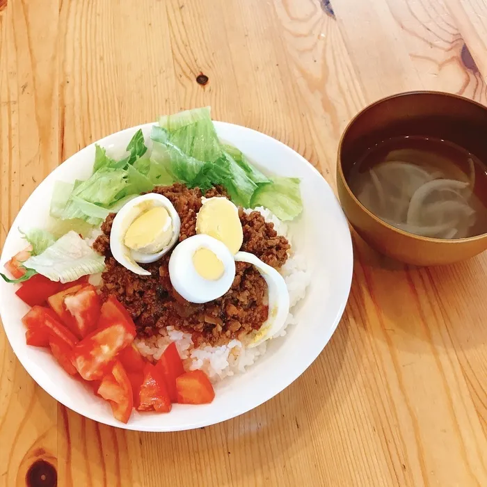 レガロニア常普請/本日の手作り昼食「タコライス」