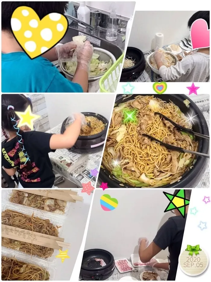 まなび/焼きそばクッキング&防災グッズづくり🔥