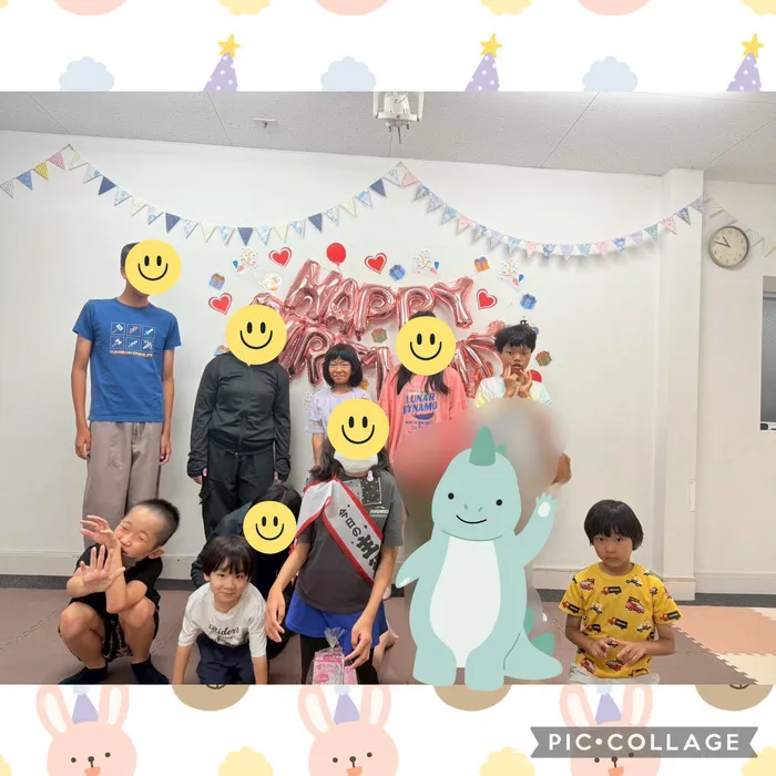 【祝日OK/送迎あり/空きあり◎】ナチュラルこどもハウス生野区店/🍰7月お誕生日会🎉