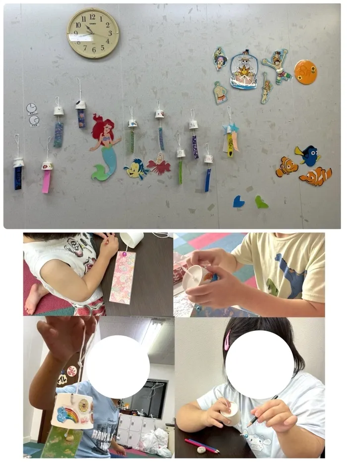 放課後等デイサ一ビス バディ浪速教室/８月の制作🎐