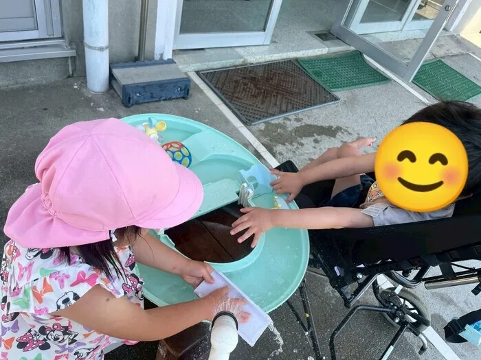 児童発達支援　ポケットハウス/水遊び始めました🛟⛴️🌊