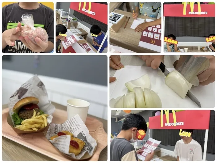 ルーチェ　スタジオ/マックごっこ🍔（クッキングイベント）