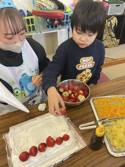 ぴっぴ栗生/みんなでケーキ作り！🍰