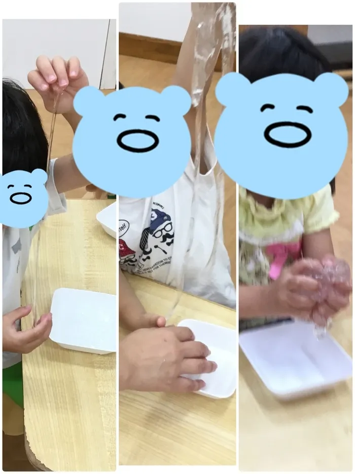 児童デイサービス　わくわくハウス　あげお校/スライム遊び❗️