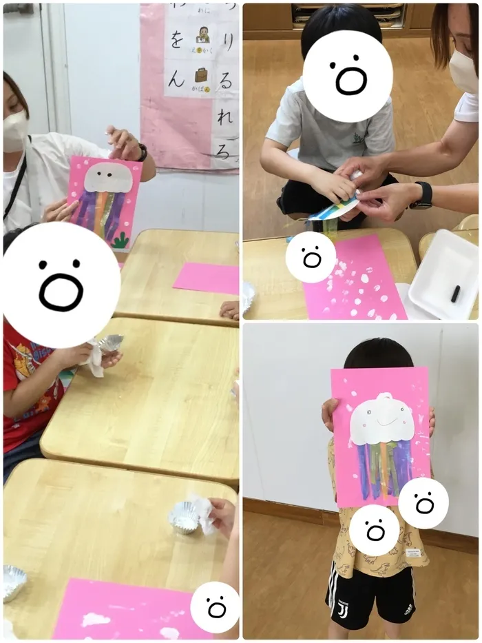児童デイサービス　わくわくハウス　あげお校/🪼くらげ製作🪼🪼