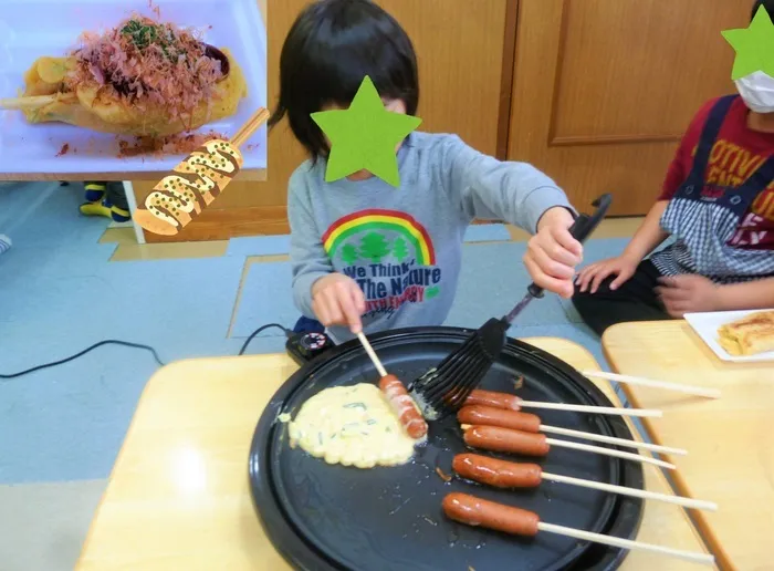 児童デイサービス　わくわくハウス　あげお校/☆お好み焼きバー作り☆