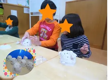 児童デイサービス　わくわくハウス　あげお校/☆かまくら ランプ作り☆