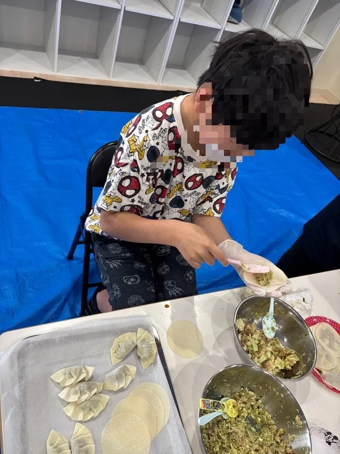 こども発達サポート運動療育のかがやき/餃子作り🥟