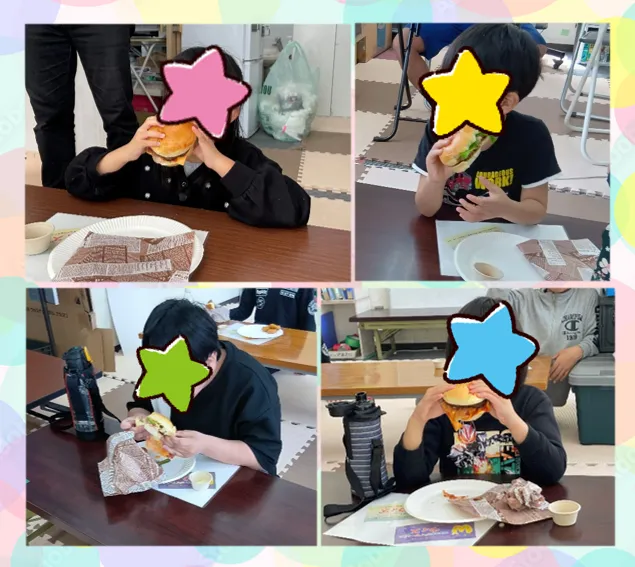 放課後等デイサービス　ウィズ稲毛海岸/オリジナルバーガーを食べよう！