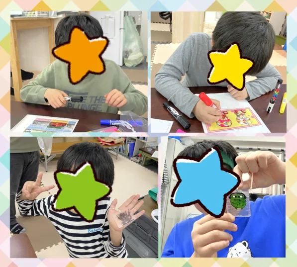 放課後等デイサービス　ウィズ稲毛海岸/プラ板を楽しもう！