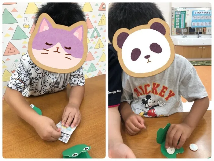こぱんはうすさくら神戸湊川教室/かえるのカスタネット作り