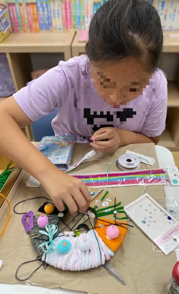 ディヤーナ国際アフタースクール綱島/ハロウィン リース作り