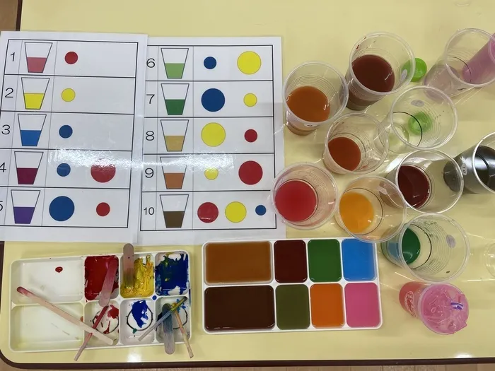 アートチャイルドケアSEDスクールJR吹田駅前/色水あそび