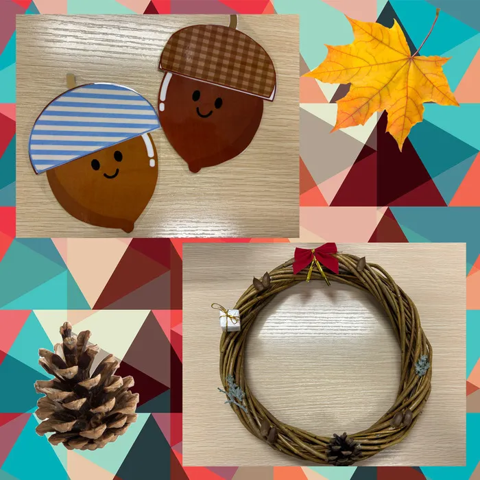 LITALICOジュニアなんば・日本橋教室/11月の特別プログラム～手作りリース作り～